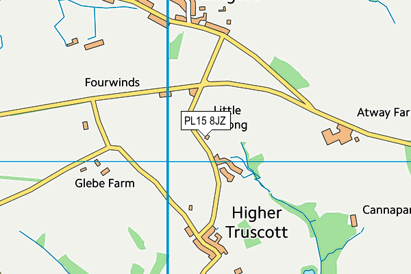 PL15 8JZ map - OS VectorMap District (Ordnance Survey)