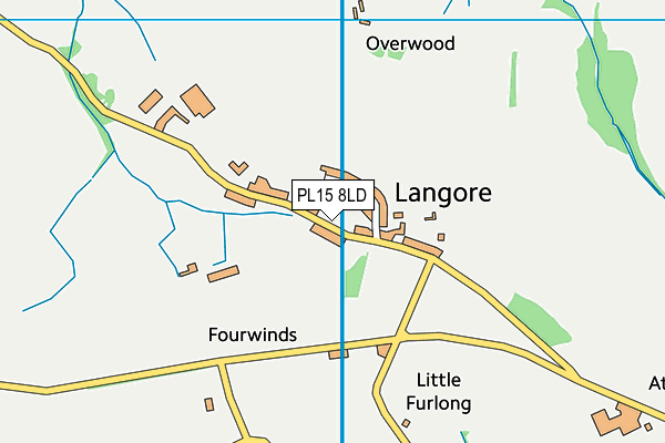 PL15 8LD map - OS VectorMap District (Ordnance Survey)