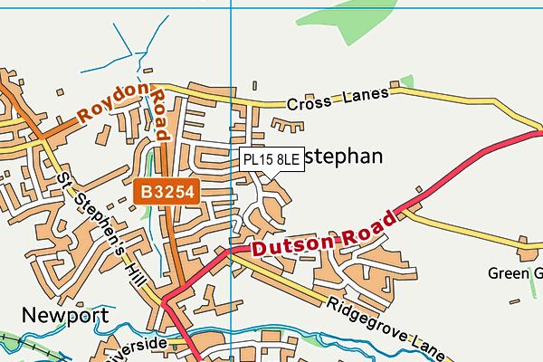 PL15 8LE map - OS VectorMap District (Ordnance Survey)