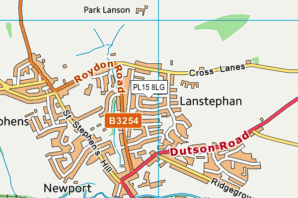 PL15 8LG map - OS VectorMap District (Ordnance Survey)
