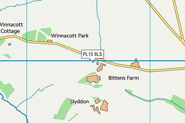 PL15 8LS map - OS VectorMap District (Ordnance Survey)