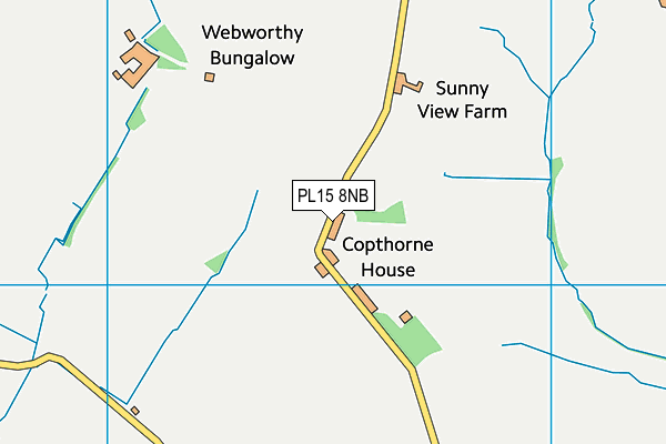 PL15 8NB map - OS VectorMap District (Ordnance Survey)