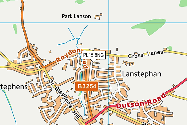 PL15 8NG map - OS VectorMap District (Ordnance Survey)