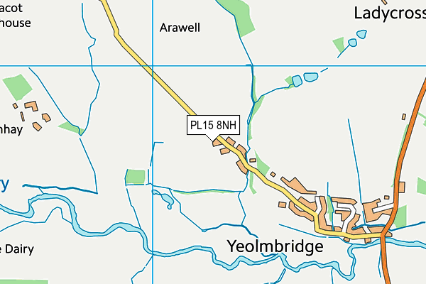 PL15 8NH map - OS VectorMap District (Ordnance Survey)