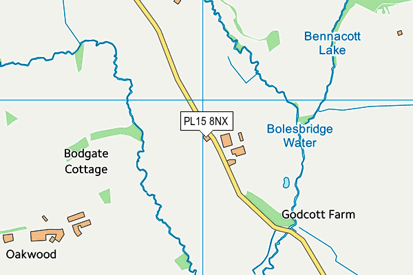 PL15 8NX map - OS VectorMap District (Ordnance Survey)