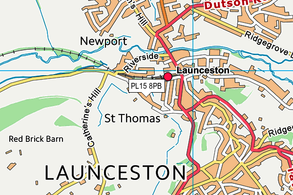 PL15 8PB map - OS VectorMap District (Ordnance Survey)