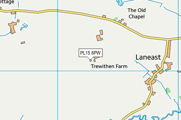 PL15 8PW map - OS VectorMap District (Ordnance Survey)