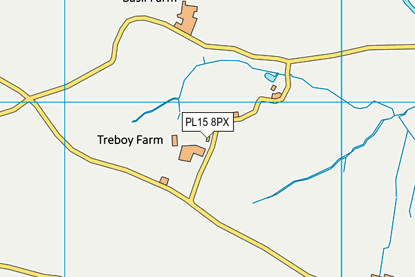 PL15 8PX map - OS VectorMap District (Ordnance Survey)