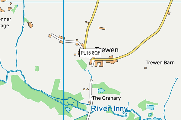 PL15 8QF map - OS VectorMap District (Ordnance Survey)