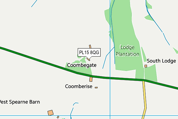 PL15 8QG map - OS VectorMap District (Ordnance Survey)