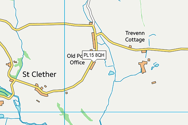PL15 8QH map - OS VectorMap District (Ordnance Survey)