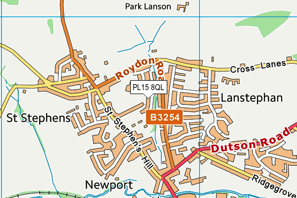 PL15 8QL map - OS VectorMap District (Ordnance Survey)