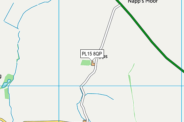 PL15 8QP map - OS VectorMap District (Ordnance Survey)