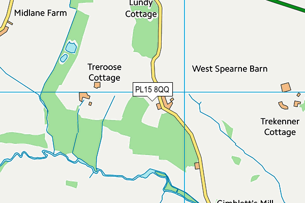 PL15 8QQ map - OS VectorMap District (Ordnance Survey)