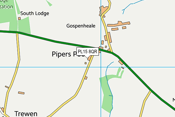 PL15 8QR map - OS VectorMap District (Ordnance Survey)