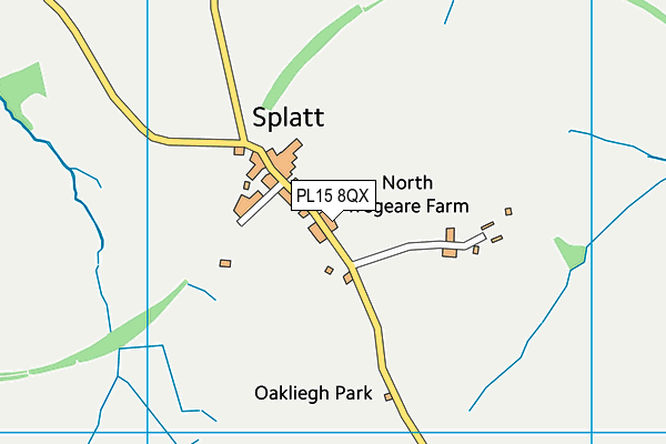 PL15 8QX map - OS VectorMap District (Ordnance Survey)