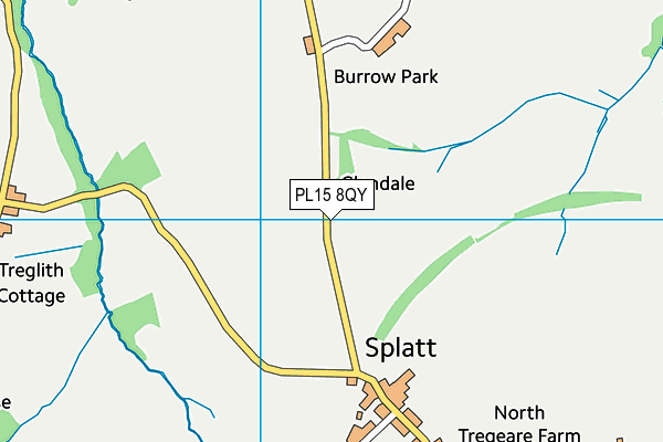 PL15 8QY map - OS VectorMap District (Ordnance Survey)