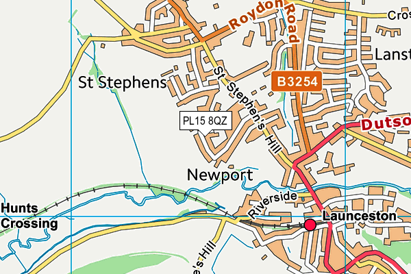 PL15 8QZ map - OS VectorMap District (Ordnance Survey)