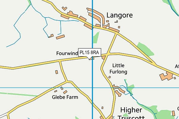 PL15 8RA map - OS VectorMap District (Ordnance Survey)
