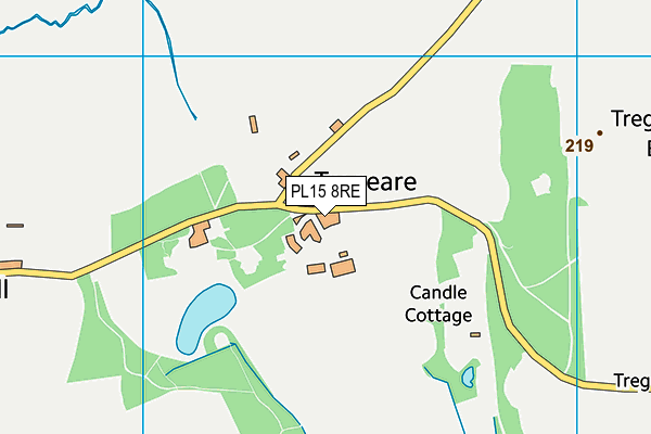 PL15 8RE map - OS VectorMap District (Ordnance Survey)