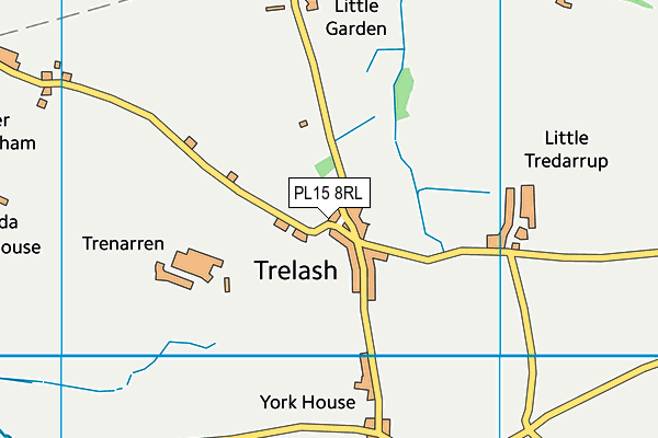 PL15 8RL map - OS VectorMap District (Ordnance Survey)