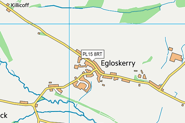 Egloskerry Primary School map (PL15 8RT) - OS VectorMap District (Ordnance Survey)