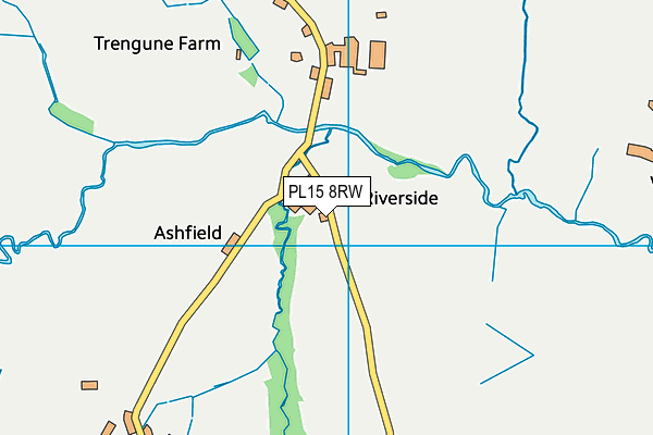 PL15 8RW map - OS VectorMap District (Ordnance Survey)