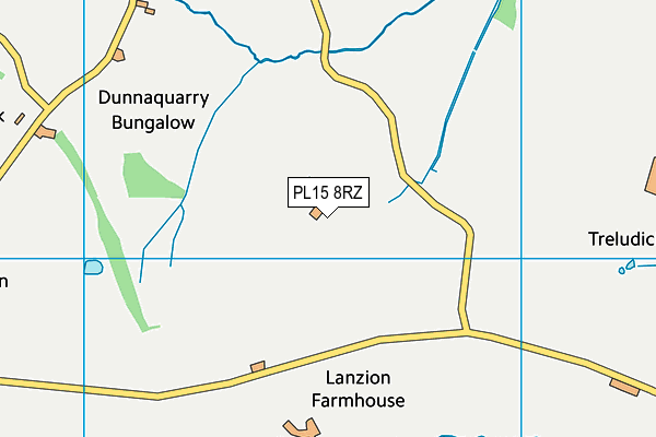 PL15 8RZ map - OS VectorMap District (Ordnance Survey)