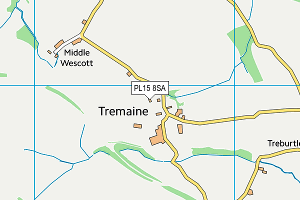 PL15 8SA map - OS VectorMap District (Ordnance Survey)