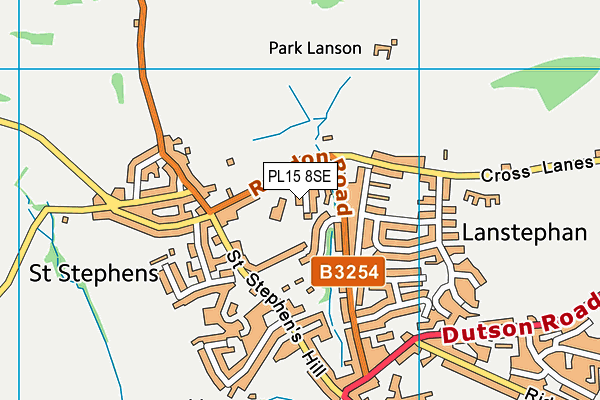 PL15 8SE map - OS VectorMap District (Ordnance Survey)