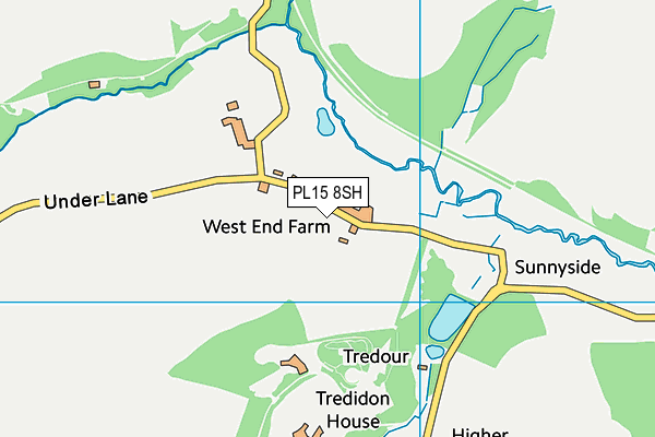 PL15 8SH map - OS VectorMap District (Ordnance Survey)