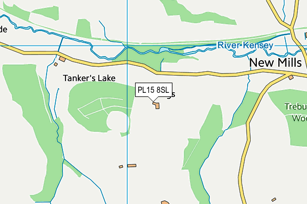 PL15 8SL map - OS VectorMap District (Ordnance Survey)