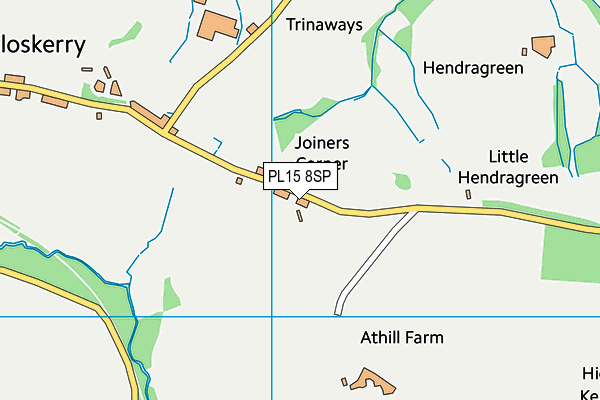 PL15 8SP map - OS VectorMap District (Ordnance Survey)