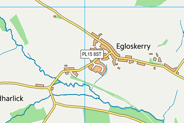 PL15 8ST map - OS VectorMap District (Ordnance Survey)