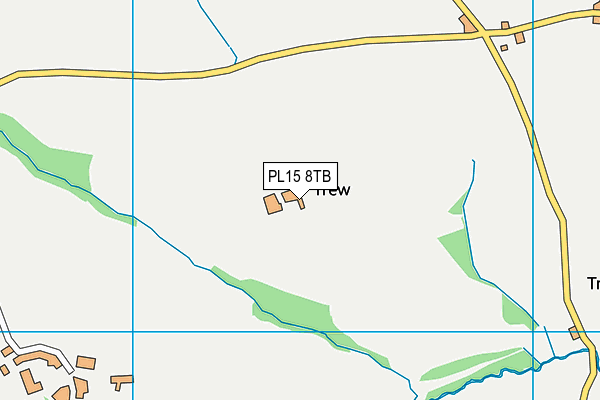 PL15 8TB map - OS VectorMap District (Ordnance Survey)