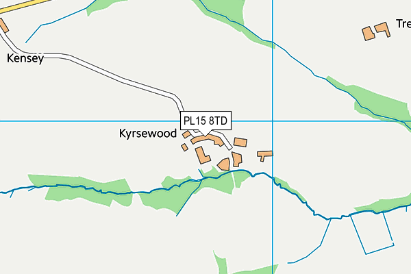 PL15 8TD map - OS VectorMap District (Ordnance Survey)