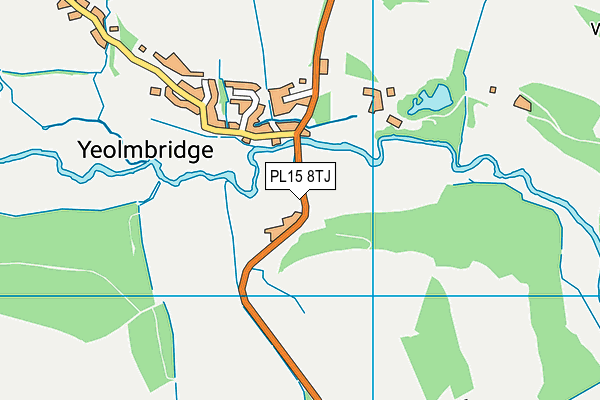 PL15 8TJ map - OS VectorMap District (Ordnance Survey)