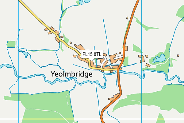 PL15 8TL map - OS VectorMap District (Ordnance Survey)