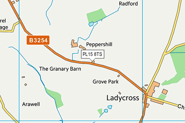 PL15 8TS map - OS VectorMap District (Ordnance Survey)