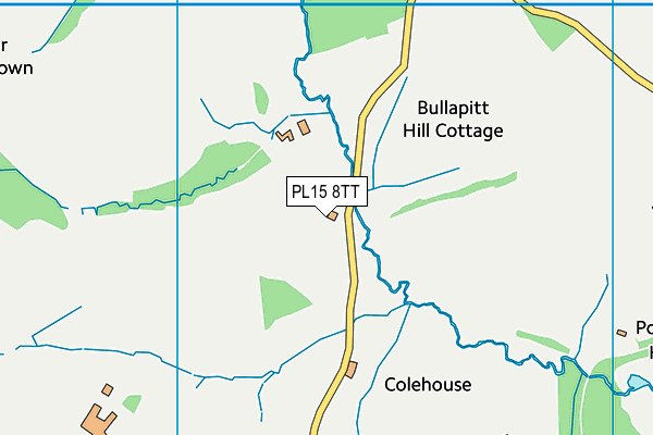 PL15 8TT map - OS VectorMap District (Ordnance Survey)