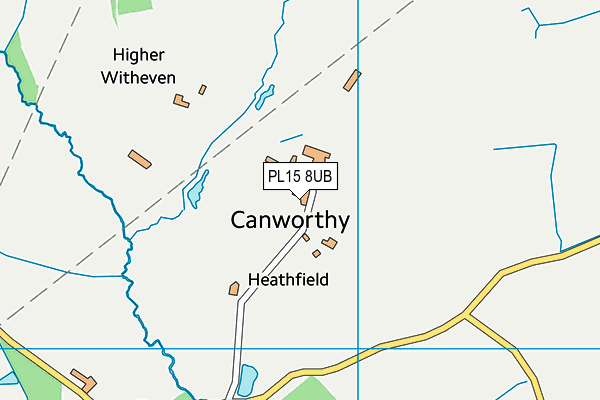 PL15 8UB map - OS VectorMap District (Ordnance Survey)