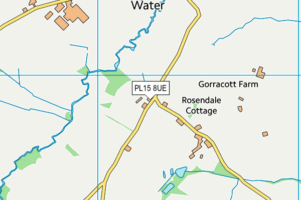 PL15 8UE map - OS VectorMap District (Ordnance Survey)