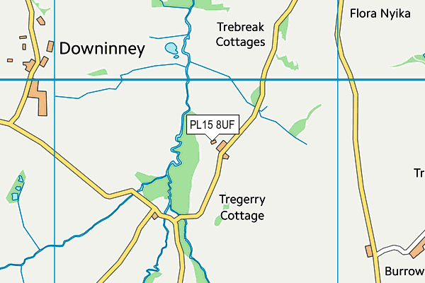 PL15 8UF map - OS VectorMap District (Ordnance Survey)