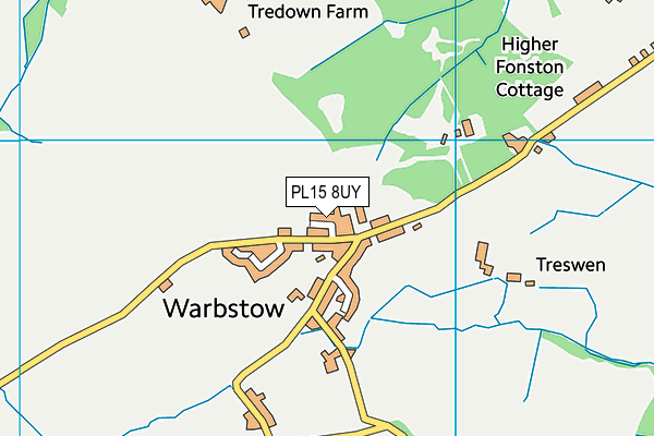 PL15 8UY map - OS VectorMap District (Ordnance Survey)