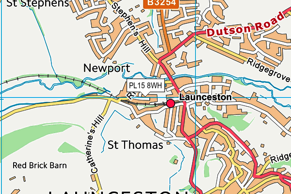 PL15 8WH map - OS VectorMap District (Ordnance Survey)