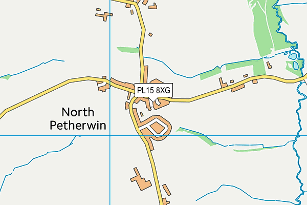 PL15 8XG map - OS VectorMap District (Ordnance Survey)