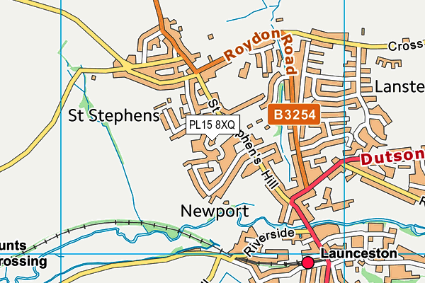 PL15 8XQ map - OS VectorMap District (Ordnance Survey)