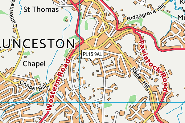 PL15 9AL map - OS VectorMap District (Ordnance Survey)