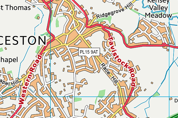 PL15 9AT map - OS VectorMap District (Ordnance Survey)