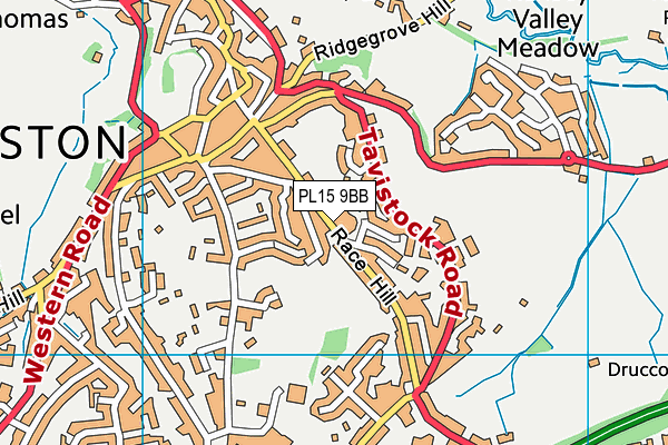 PL15 9BB map - OS VectorMap District (Ordnance Survey)